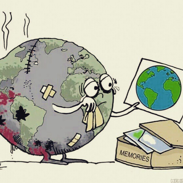 Zniszczona Ziemia i to nasza wina. źródło: https://weheartit.com/entry/175473430